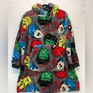Marvel Hoodie/Robe Youth‎ 7-13 Yr Multicolor Kangaroo Pocket Superhero Graphics